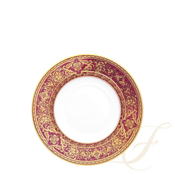 Тарелка суповая 23,5см коллекции Matignon Cerise Or бренда Haviland