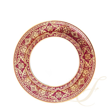 Тарелка подстановочная 31,5см коллекции Matignon Cerise Or бренда Haviland