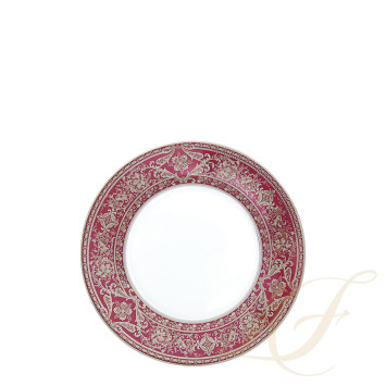 Тарелка закусочная 19см коллекции Matignon Cerise Platin бренда Haviland