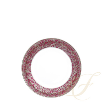 Тарелка суповая 19см коллекции Matignon Cerise Platin бренда Haviland