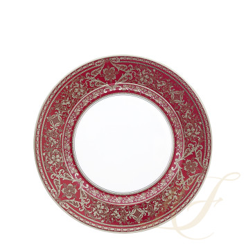 Тарелка главная 28см коллекции Matignon Cerise Platin бренда Haviland