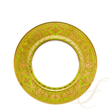 Тарелка сервировочная 31см коллекции Matignon Vert Pomme Or бренда Haviland