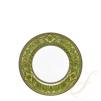 Тарелка закусочная 22см коллекции Matignon Vert Pomme Platin бренда Haviland