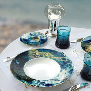 Тарелка суповая 28,5см коллекции Ocean Bleu бренда Haviland