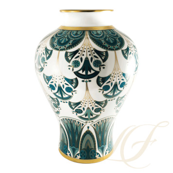 Ваза 54см коллекции Reves Du Nil Vert Or бренда Haviland