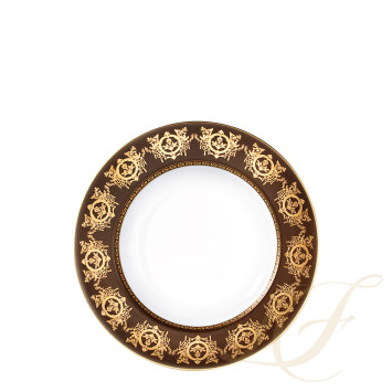 Тарелка суповая 23,5см коллекции Ritz Imperial Bronze бренда Haviland