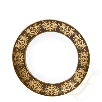 Тарелка глубокая 31,5см коллекции Ritz Imperial Bronze бренда Haviland