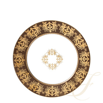 Тарелка сервировочная 31см коллекции Ritz Imperial Bronze бренда Haviland