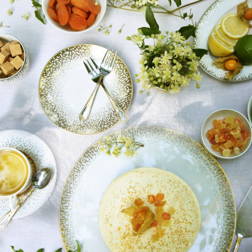Тарелка суповая 21,5см коллекции Souffle D'or бренда Haviland