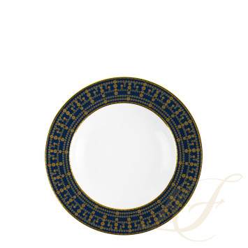 Тарелка суповая 23,5см коллекции Tiara Bleu de Prusse Or бренда Haviland