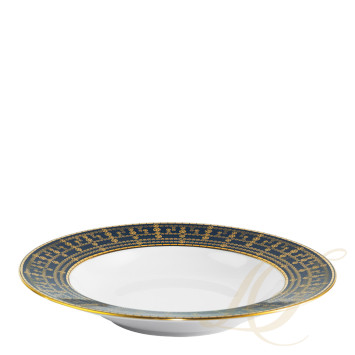 Тарелка суповая 23,5см коллекции Tiara Bleu de Prusse Or бренда Haviland