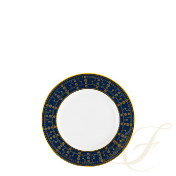Тарелка десертная 16см коллекции Tiara Bleu de Prusse Or бренда Haviland