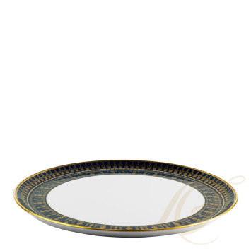Тарелка тортовая 31,5см коллекции Tiara Bleu de Prusse Or бренда Haviland