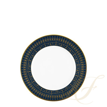 Тарелка закусочная 22см коллекции Tiara Bleu de Prusse Or бренда Haviland