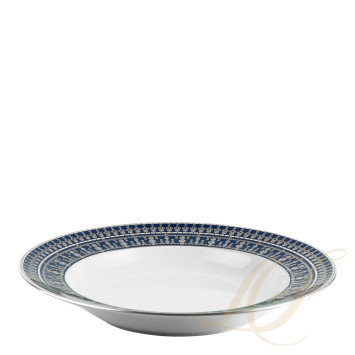 Тарелка глубокая 31,5см коллекции Tiara Bleu de Prusse Platin бренда Haviland