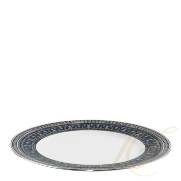 Тарелка главная 28см коллекции Tiara Bleu de Prusse Platin бренда Haviland