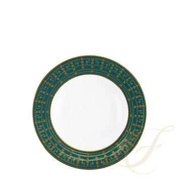 Тарелка суповая 23,5см коллекции Tiara Bleu Paon Or бренда Haviland