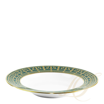 Тарелка суповая 23,5см коллекции Tiara Bleu Paon Or бренда Haviland