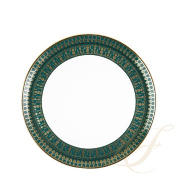 Тарелка тортовая 31,5см коллекции Tiara Bleu Paon Or бренда Haviland
