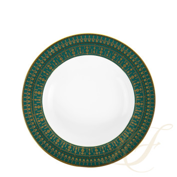 Тарелка глубокая 31,5см коллекции Tiara Bleu Paon Or бренда Haviland