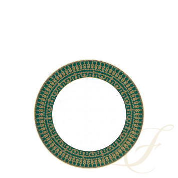 Тарелка закусочная 22см коллекции Tiara Bleu Paon Or бренда Haviland