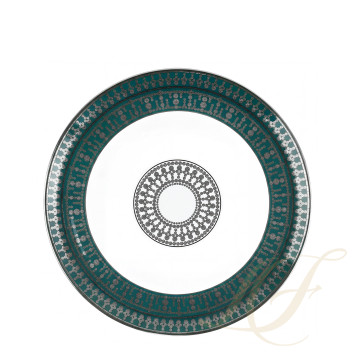 Тарелка сервировочная 31см коллекции Tiara Bleu Paon Platin бренда Haviland