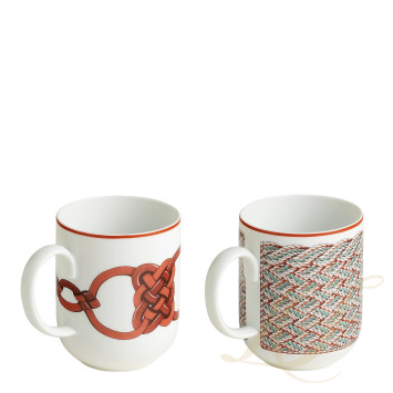 Набор из 2 кружек 300мл коллекции Tressages Equestres бренда Hermes