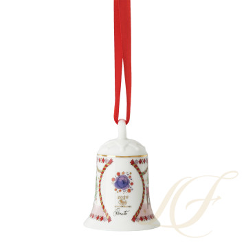 Фарфоровый колокольчик 7см коллекции Christmas бренда Hutschenreuther