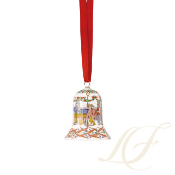 Фарфоровый колокольчик 7см коллекции Christmas бренда Hutschenreuther