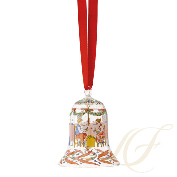 Фарфоровый колокольчик 7см коллекции Christmas бренда Hutschenreuther
