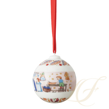 Фарфоровый шар 6см коллекции Christmas бренда Hutschenreuther