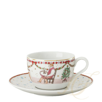 Чашка капучино с блюдцем 0,22л коллекции Christmas бренда Hutschenreuther