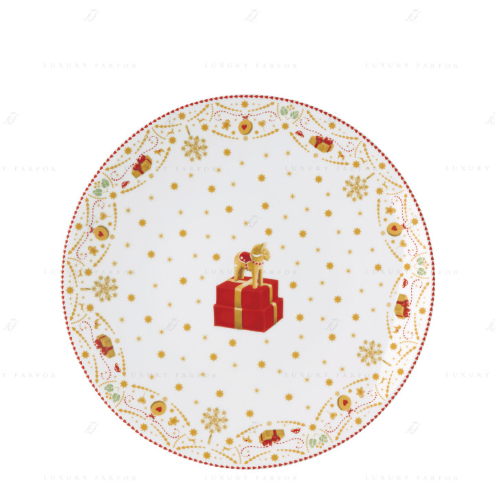 Тарелка для выпечки 31см коллекции Christmas Love бренда Hutschenreuther