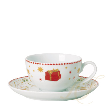 Чашка с блюдцем 0,26л коллекции Christmas Love бренда Hutschenreuther