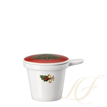 Кружка с крышкой и ситечком 0,4л коллекции Happy Wintertime бренда Hutschenreuther