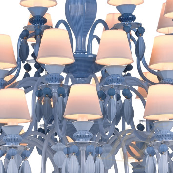 Люстра на 40 свечей (синий) 150 х 100см коллекции Belle de Nuit бренда Lladro
