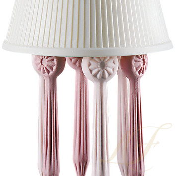 Подвесная лампа с литофаном (розовый / фиолетовый) 300 х 11см коллекции Belle de Nuit бренда Lladro