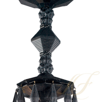 Люстра на 24 свечей (черный / белый) 125 х 80см коллекции Belle de Nuit бренда Lladro