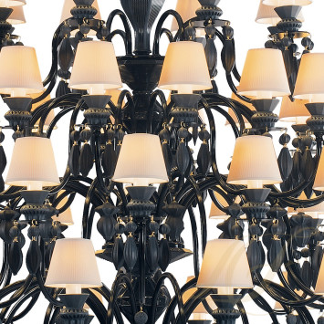 Люстра на 56 свечей (черный / белый) 175 х 110см коллекции Belle de Nuit бренда Lladro