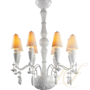 Люстра на 8 свечей (белый) 123 х 70см коллекции Ivy & Seed бренда Lladro