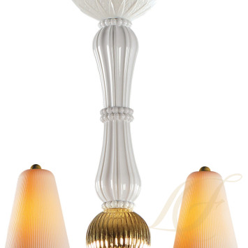 Люстра на 8 свечей (белый / золотой) 123 х 70см коллекции Ivy & Seed бренда Lladro