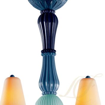 Люстра на 8 свечей (синий) 123 х 70см коллекции Ivy & Seed бренда Lladro