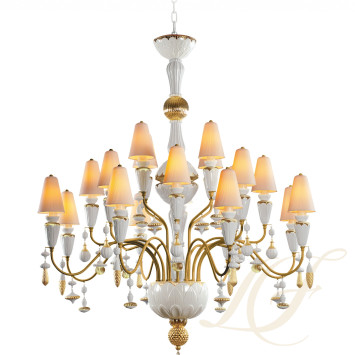 Люстра на 20 свечей (белый / золотой) 138 х 115см коллекции Ivy & Seed бренда Lladro
