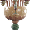 Люстра на 20 свечей (розовый / зеленый) 138 х 115см коллекции Ivy & Seed бренда Lladro
