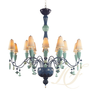 Люстра на 16 свечей (синий) 133 х 115см коллекции Ivy & Seed бренда Lladro