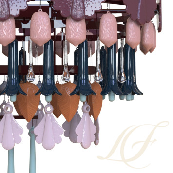 Люстра (многоцветный) 74 х 150см коллекции Seasons 