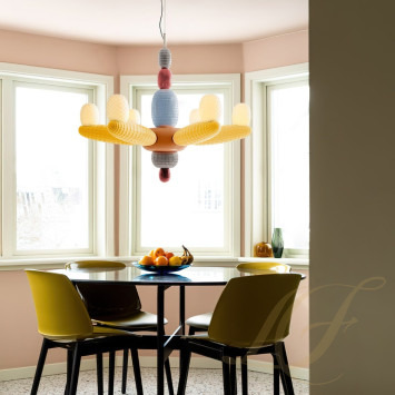 Люстра (Желтый / серый / синий / оранжевый / красный) 80 х 96см коллекции Soft Blown бренда Lladro