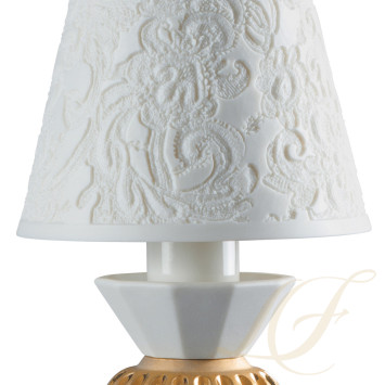 Лампа настольная (белый / золотой) 28 х 9см коллекции Belle de Nuit бренда Lladro