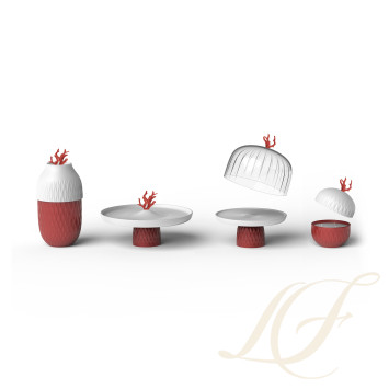 Тарелка для центрас стола 25 х 39см коллекции Coral бренда Lladro