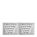 Декоративная панель 3,6x10,3см коллекции Raisins бренда Lalique